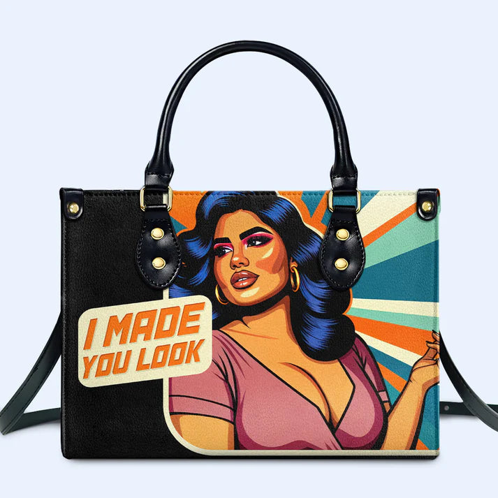 Bold & Beautiful: 'I Made You Look' Pop Art Leather Purse by CHRISTIANARTBAG CABLTHB01020424.