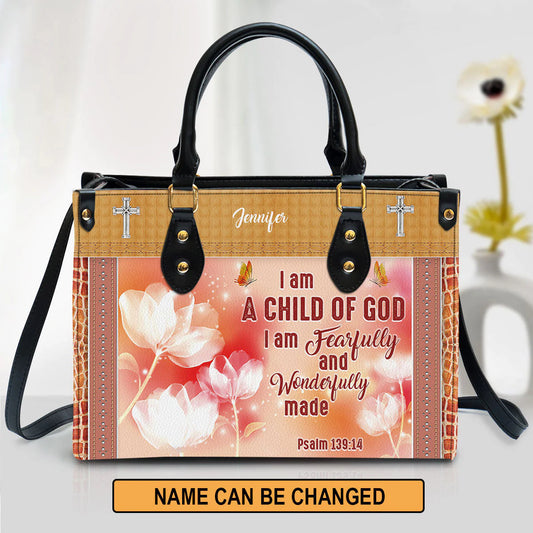 Christianartbag Handbag, I Am A Child Of God, Personalized Gifts, Gifts for Women, Christmas Gift. - Christian Art Bag