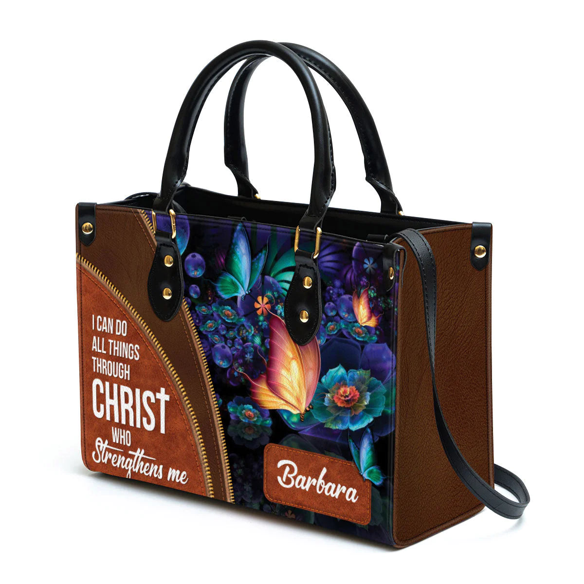 Christianartbag Handbags, I Can Do All Things Through Christ Leather Bags, Personalized Bags, Gifts for Women, Christmas Gift, CABLTB01300723. - Christian Art Bag