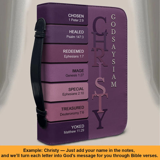 CHRISTIANARTBAG Bible Cover - Uncover the sacred meaning of your name - Personalized Bible Cover, CABBBCV02030624. Affiliate