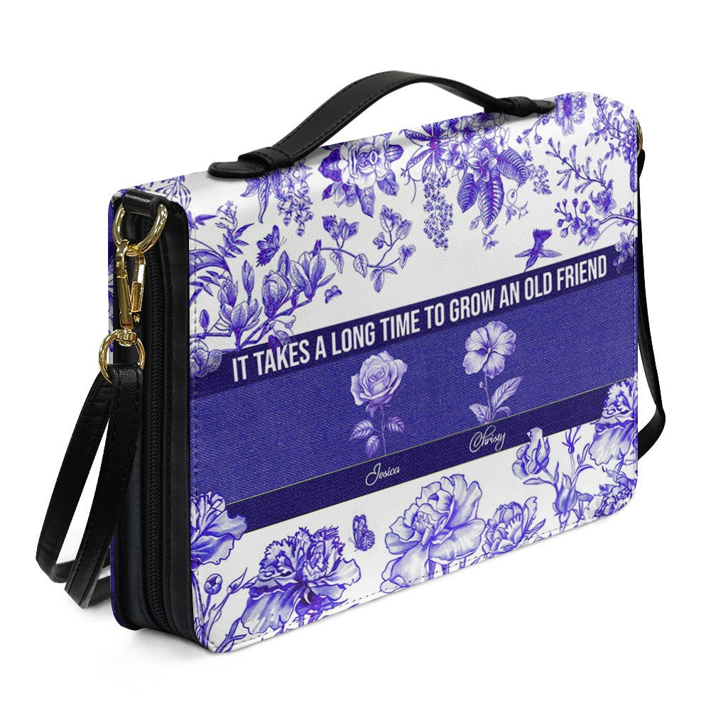 Personalized Bible Cover with Name & Birth Month Flower – Custom Christian Gift, Floral Scripture Cover, Unique Birthday Gift for Women