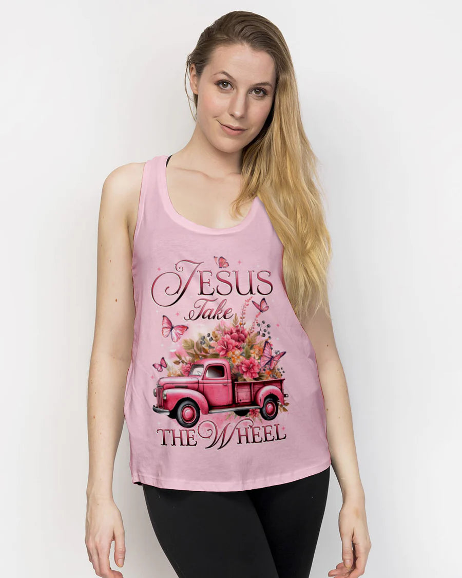 Christianartbag 3D T-Shirt For Women - Pink Vintage Truck Faith T-Shirt – Embrace Your Belief in Style - CABCLT01130324.