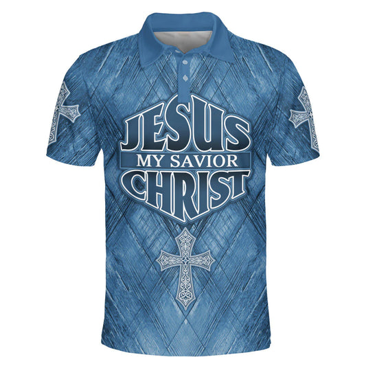 Christianartbag Polo Shirt, Jesus My Savior Christ Cross Polo Shirt, Christian Shirts & Shorts, CAB0120923. - Christian Art Bag