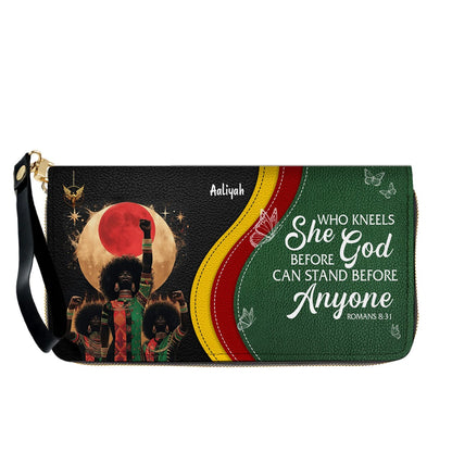 Set - Personalized Christian Leather Handbag & Wallet | Custom Bible Verse Faith Gift for Women by CHRISTIANARTBAG