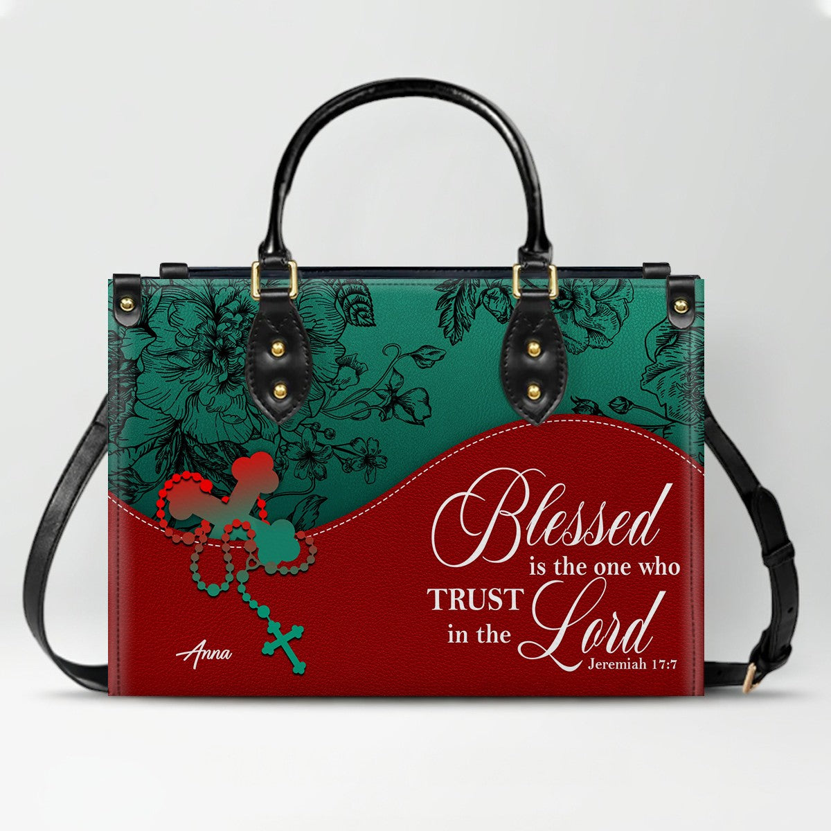 Personalized Christian Leather Handbag – Christian Christmas Gift for Women