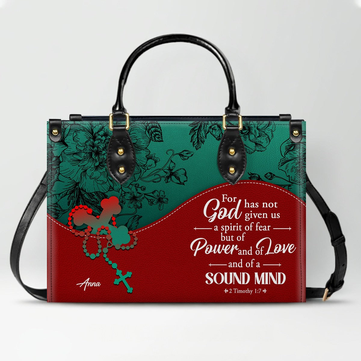 Personalized Christian Leather Handbag – Christian Christmas Gift for Women