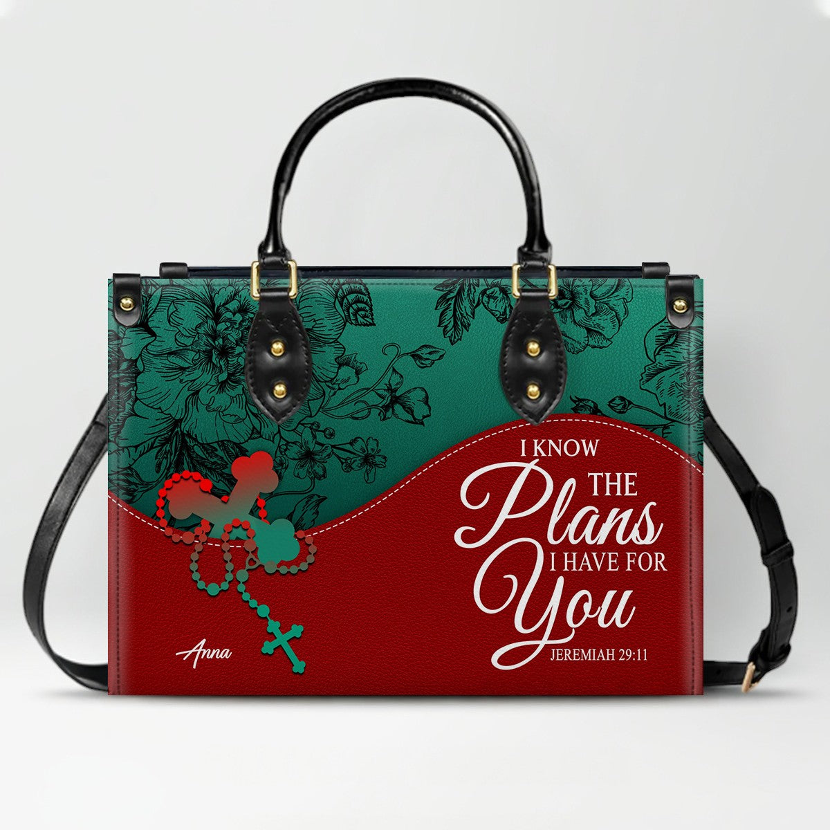 Personalized Christian Leather Handbag – Christian Christmas Gift for Women
