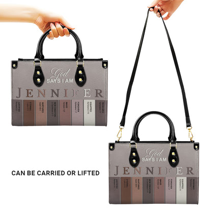 CHRISTIANARTBAG Personalized Leather Handbag Set with Custom [Name] & Bible Verses - Custom Gift for Women CAB01082526