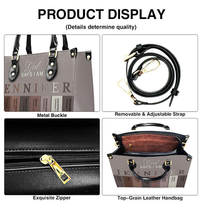 CHRISTIANARTBAG Personalized Leather Handbag Set with Custom [Name] & Bible Verses - Custom Gift for Women CAB01082526