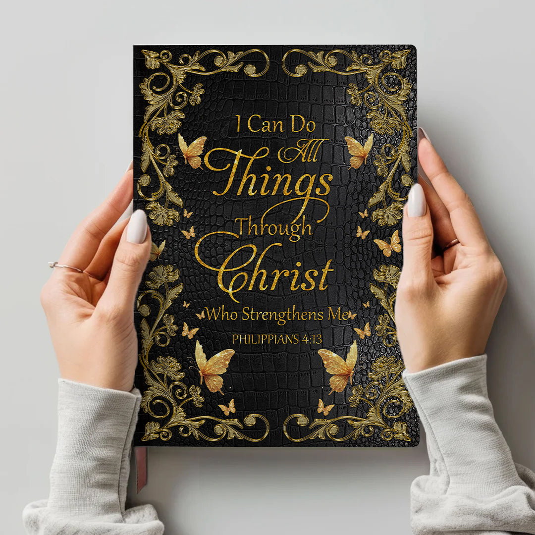 Custom Bible Verse & Name – Inspirational Religious Journal by CHRISTIANARTBAG | Personalized Leather Notebook