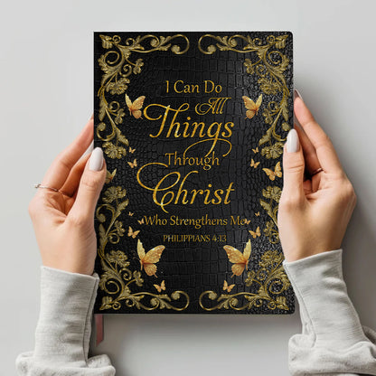 Custom Bible Verse & Name – Inspirational Religious Journal by CHRISTIANARTBAG | Personalized Leather Notebook