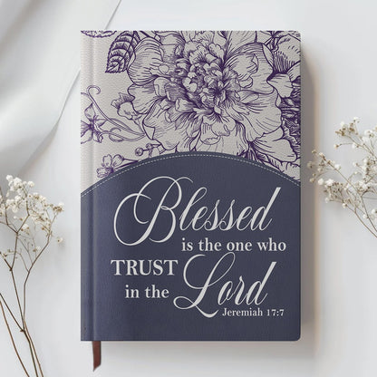 Personalized Leather Notebook for Women – Custom Bible Verse Purse and Name | CHRISTIANARTBAG Faith Journal