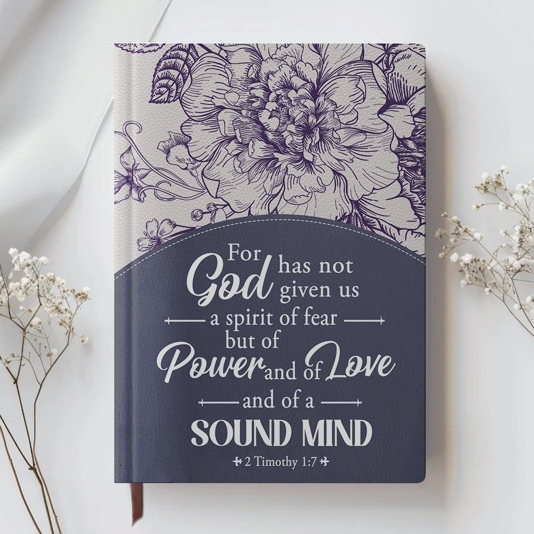 Personalized Leather Notebook for Women – Custom Bible Verse Purse and Name | CHRISTIANARTBAG Faith Journal