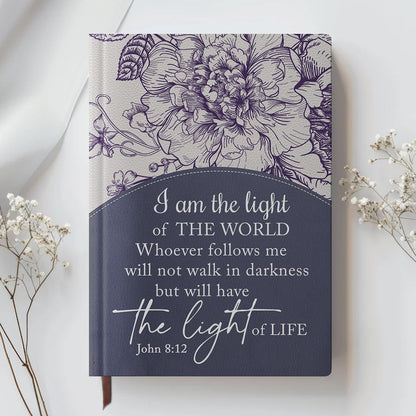 Personalized Leather Notebook for Women – Custom Bible Verse Purse and Name | CHRISTIANARTBAG Faith Journal