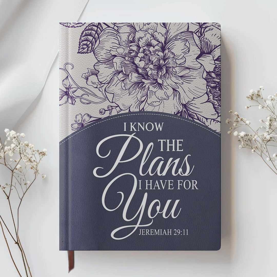 Personalized Leather Notebook for Women – Custom Bible Verse Purse and Name | CHRISTIANARTBAG Faith Journal