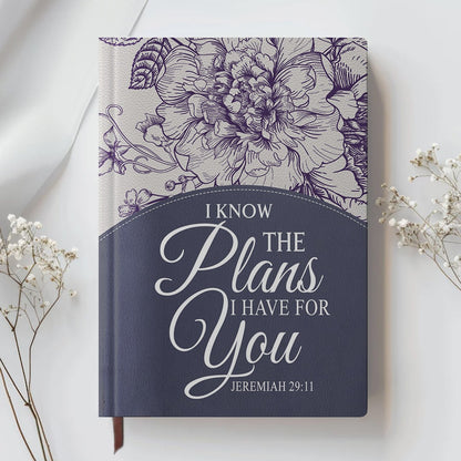 Personalized Leather Notebook for Women – Custom Bible Verse Purse and Name | CHRISTIANARTBAG Faith Journal