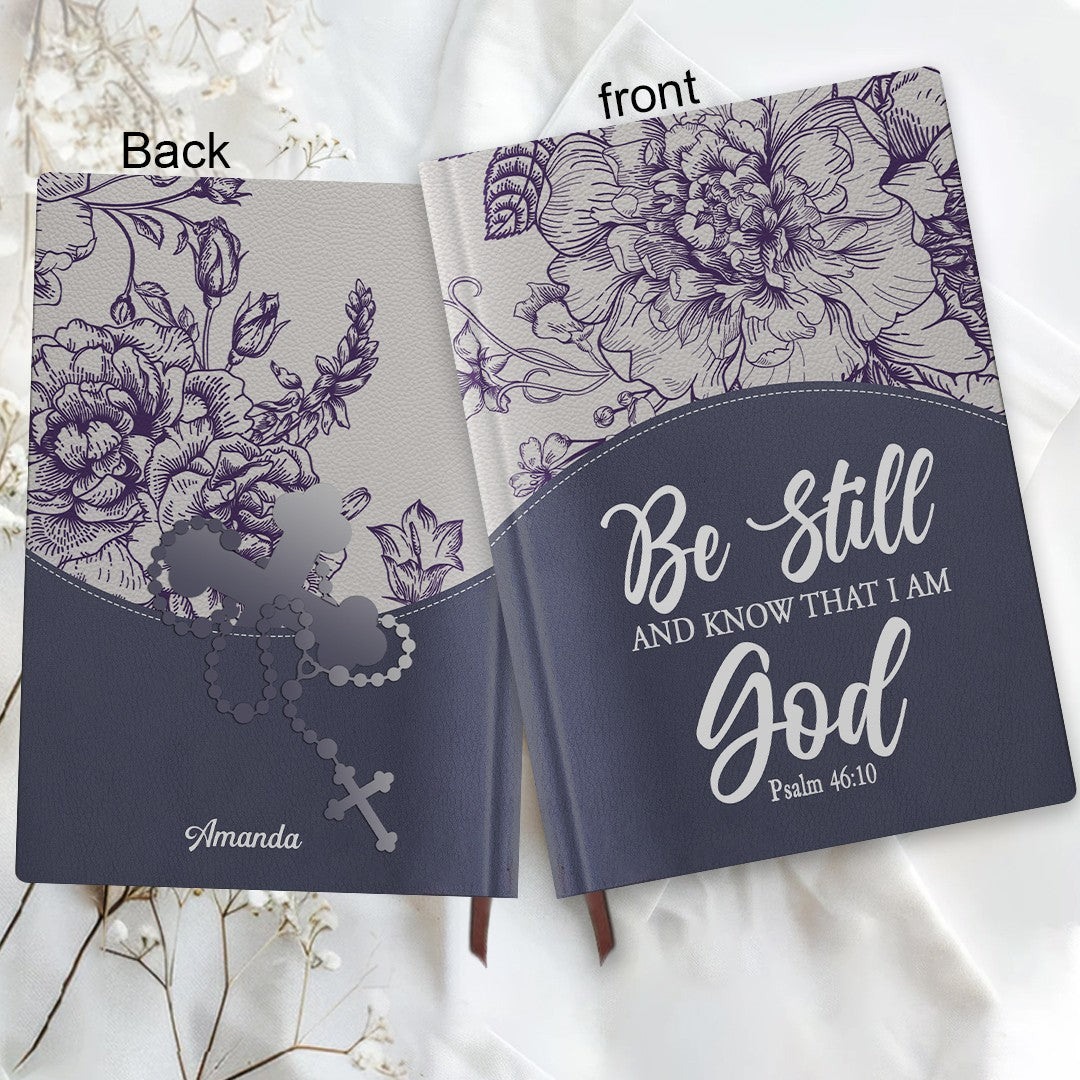 Personalized Leather Notebook for Women – Custom Bible Verse Purse and Name | CHRISTIANARTBAG Faith Journal
