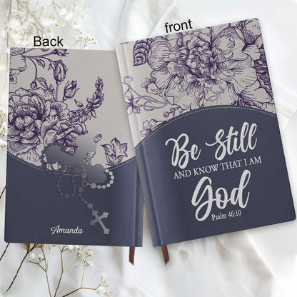 Personalized Leather Notebook for Women – Custom Bible Verse Purse and Name | CHRISTIANARTBAG Faith Journal