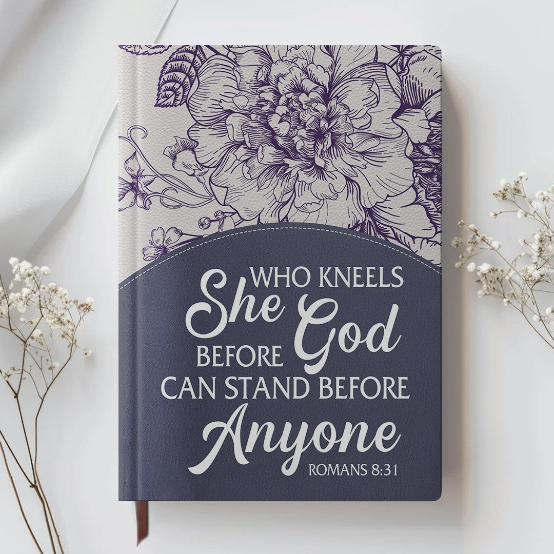 Personalized Leather Notebook for Women – Custom Bible Verse Purse and Name | CHRISTIANARTBAG Faith Journal