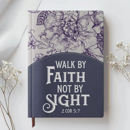Personalized Leather Notebook for Women – Custom Bible Verse Purse and Name | CHRISTIANARTBAG Faith Journal