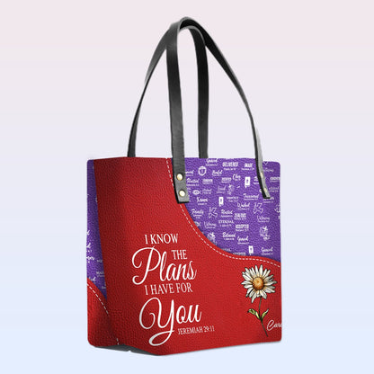 Personalized Leather Handbag – Christian Bible Verse Tote by CHRISTIANARTBAG | Faith-Inspired Gift for Women