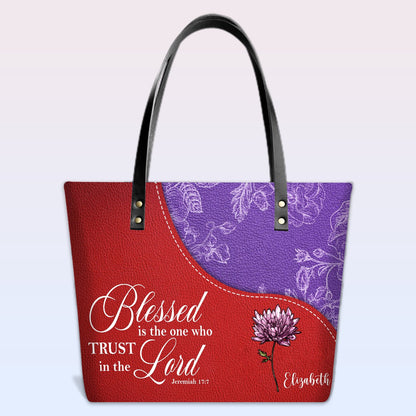 Personalized Leather Handbag – Christian Bible Verse Tote by CHRISTIANARTBAG | Faith-Inspired Gift for Women