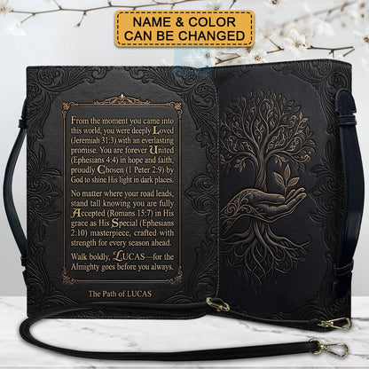 Personalized Name Acrostic Bible Story Cover | Custom Colors & Verses - CHRISTIANARTBAG 01090426