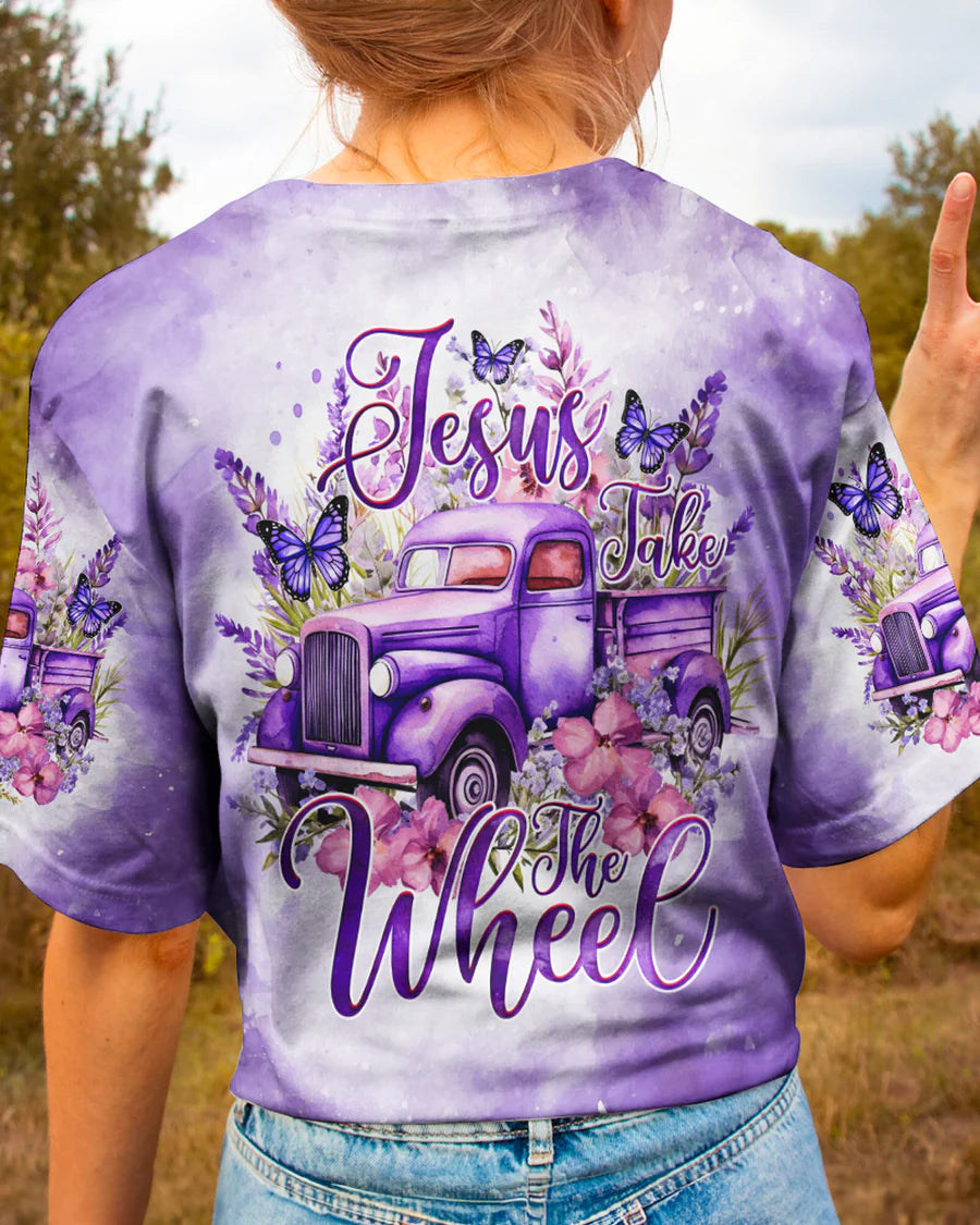 Christianartbag Clothing, Jesus Take The Wheel Women's All Over Print Shirt, Graphic Hoodie, Christian Clothing, Christmas Gift, CABCT01041223. - Christian Art Bag