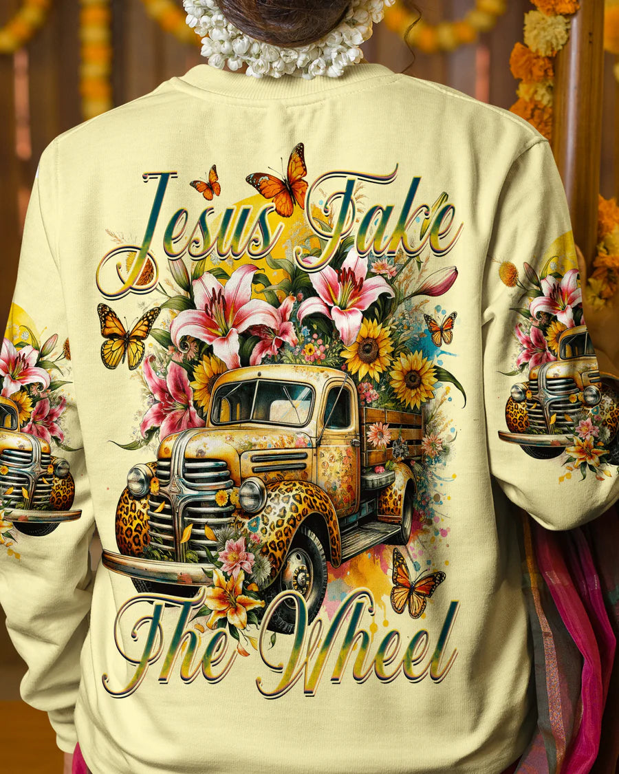 Christianartbag Clothing, Jesus Take The Wheel Women's All Over Print Shirt, Graphic Hoodie, Christian Clothing, Christmas Gift, CABCT04041223. - Christian Art Bag