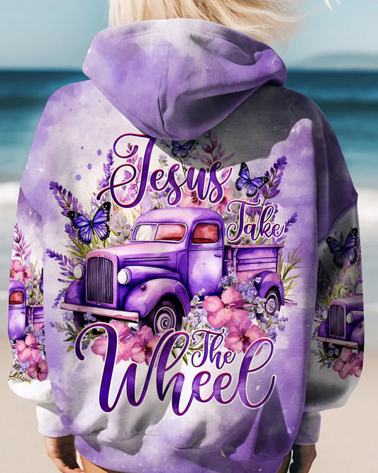 Christianartbag Clothing, Jesus Take The Wheel Women's All Over Print Shirt, Graphic Hoodie, Christian Clothing, Christmas Gift, CABCT01041223. - Christian Art Bag
