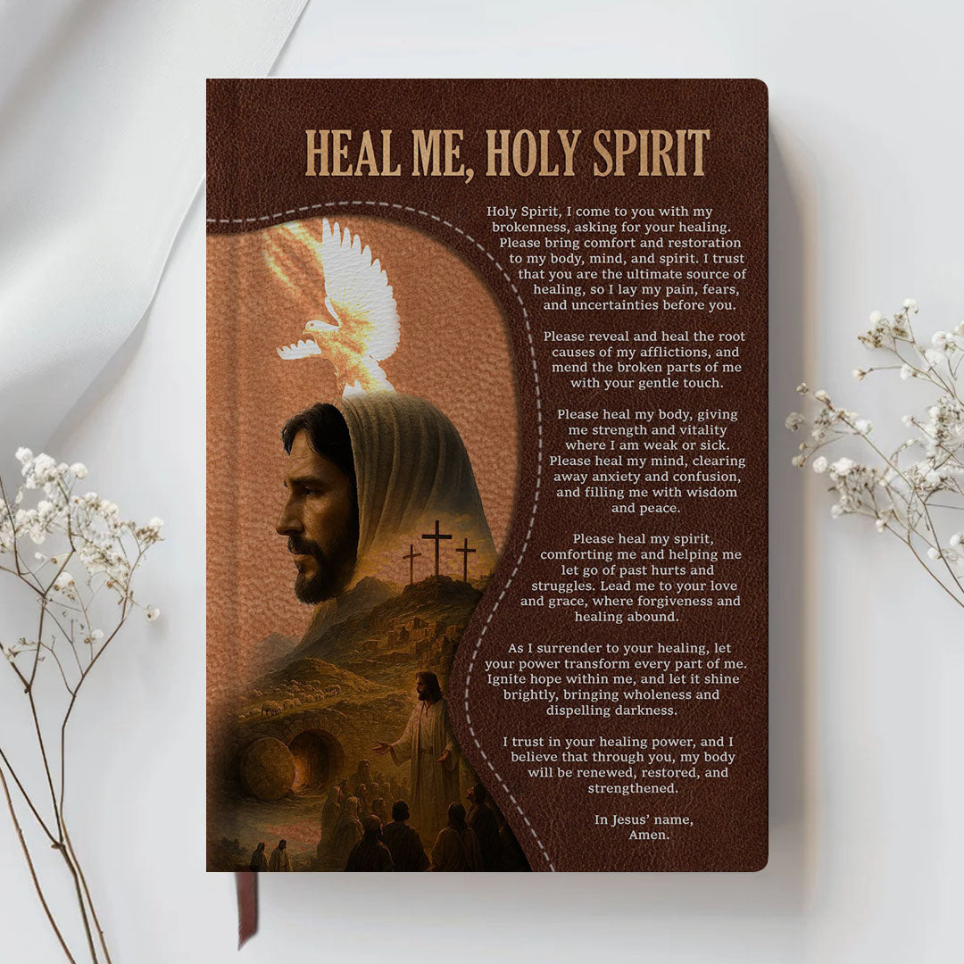 Personalized Leather Prayer Notebook – Christian Journal with Bible Verses | CHRISTIANARTBAG