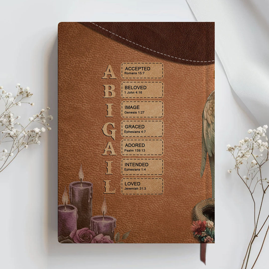 Personalized Leather Prayer Notebook – Christian Journal with Bible Verses | CHRISTIANARTBAG