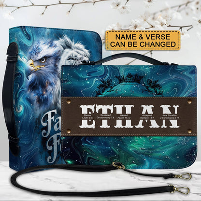 CHRISTIANARTBAG Bible Cover Galaxy Green - Uncover the sacred meaning of your name - Personalized Bible Cover CHRISTIANARTBAG Bible Cover Galaxy Green - Uncover the sacred meaning of your name - Personalized Bible Cover For Dad, CABBBCV013225.