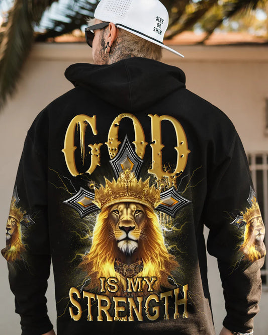 Christianartbag 3D T-Shirt For Men, God Is My Strength Men's All Over Print Shirt, Christian T-Shirt, Christian 3D T-Shirt, Unisex T-Shirt, CAB1011223. - Christian Art Bag