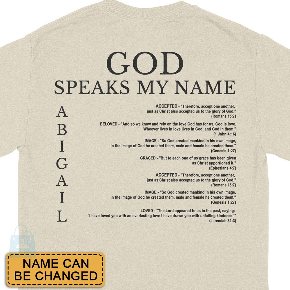 CHRISTIANARTBAG Personalized T-Shirt: Uncover the sacred meaning of your name - Personalized T-Shirt - CAB01100724.