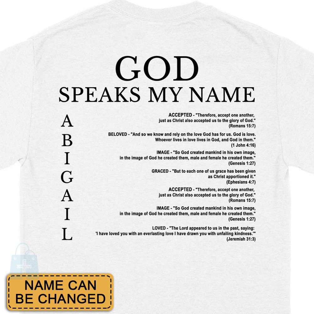 CHRISTIANARTBAG Personalized T-Shirt: Uncover the sacred meaning of your name - Personalized T-Shirt - CAB01100724.