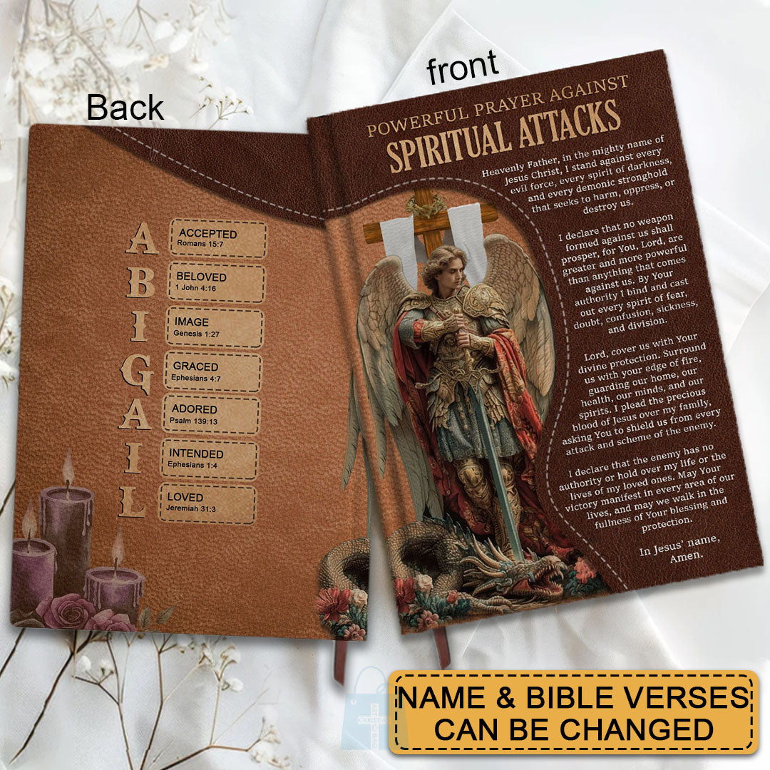 Personalized Leather Prayer Notebook – Christian Journal with Bible Verses | CHRISTIANARTBAG