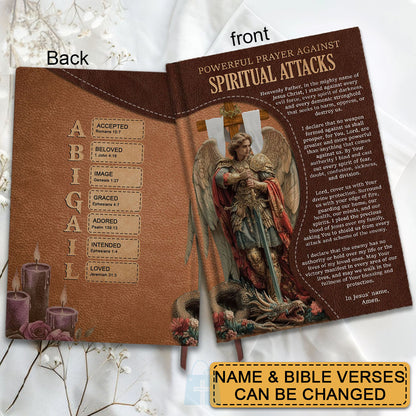 Personalized Leather Prayer Notebook – Christian Journal with Bible Verses | CHRISTIANARTBAG