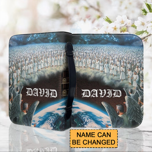 Christianartbag Bible Cover, Celestial Beings Descend To Aid Humanity Personalized Bible Cover, Angel Bible Cover, Christmas Gift, CABBBCV02270823. - Christian Art Bag