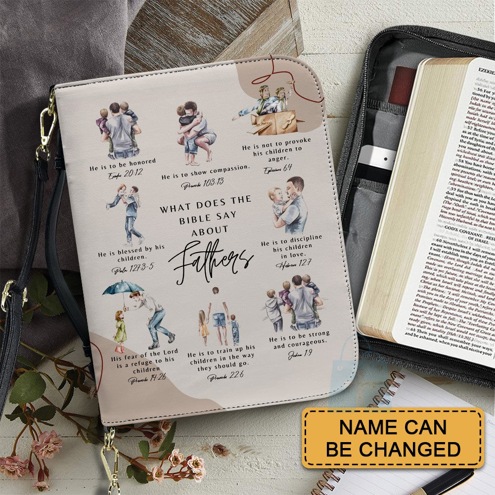 CHRISTIANARTBAG Bible Cover – "What Does The Bible Say About Mothers" Scripture Guide Design with Customizable Name | Spiritual Comfort and Guidance for Life's Challenges - CAB01011024