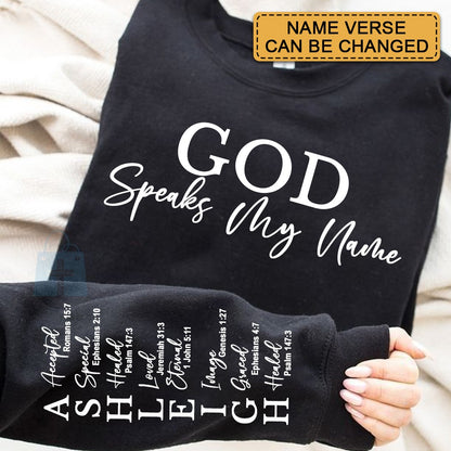 CHRISTIANARTBAG Personalized Sweatshirt : Uncover the sacred meaning of your name - GOD Says I Am - Personalized T-Shirt - CAB01121324