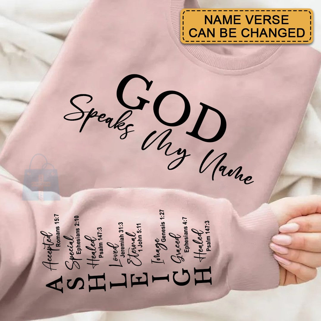 CHRISTIANARTBAG Personalized Sweatshirt : Uncover the sacred meaning of your name - GOD Says I Am - Personalized T-Shirt - CAB01121324