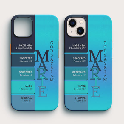 Christianartbag Phone Case, Uncover the sacred meaning of your name, Personalized Phone Case, Christian Phone Case,  Jesus Phone Case,  Bible Verse Phone Case.