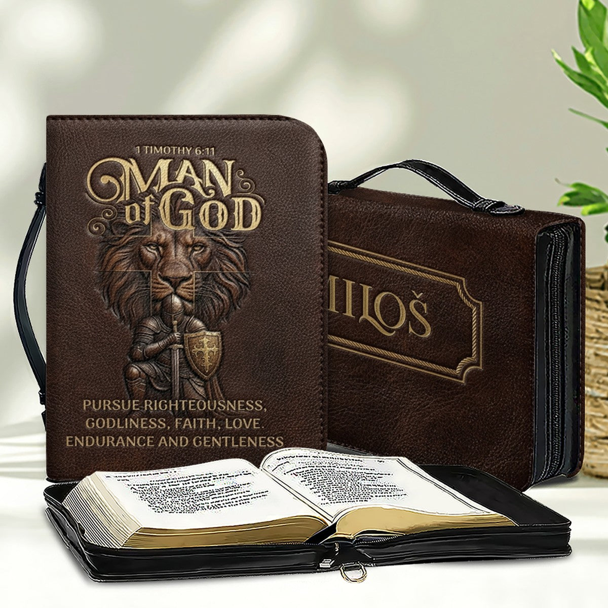 Christianart Bible Cover - Way Maker Miracle Worker - Personalized Gifts for Pastor - Gifts For Men - CABBBCV21060324.