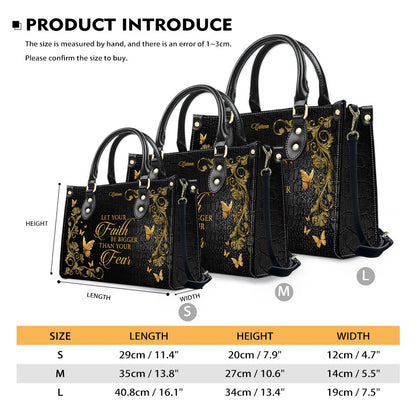 CHRISTIANARTBAG Personalized Leather Handbag - Custom Bible Verse Tote Bag for Christian Women - Religious Cross Body Purse - Mother’s Day Gift CAB141426