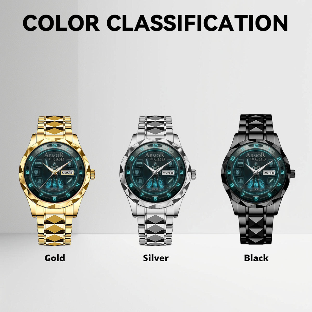 The Armor of God Collection: Personalized Luxury Men’s Watches by CHRISTIANARTBAG CAB01053026