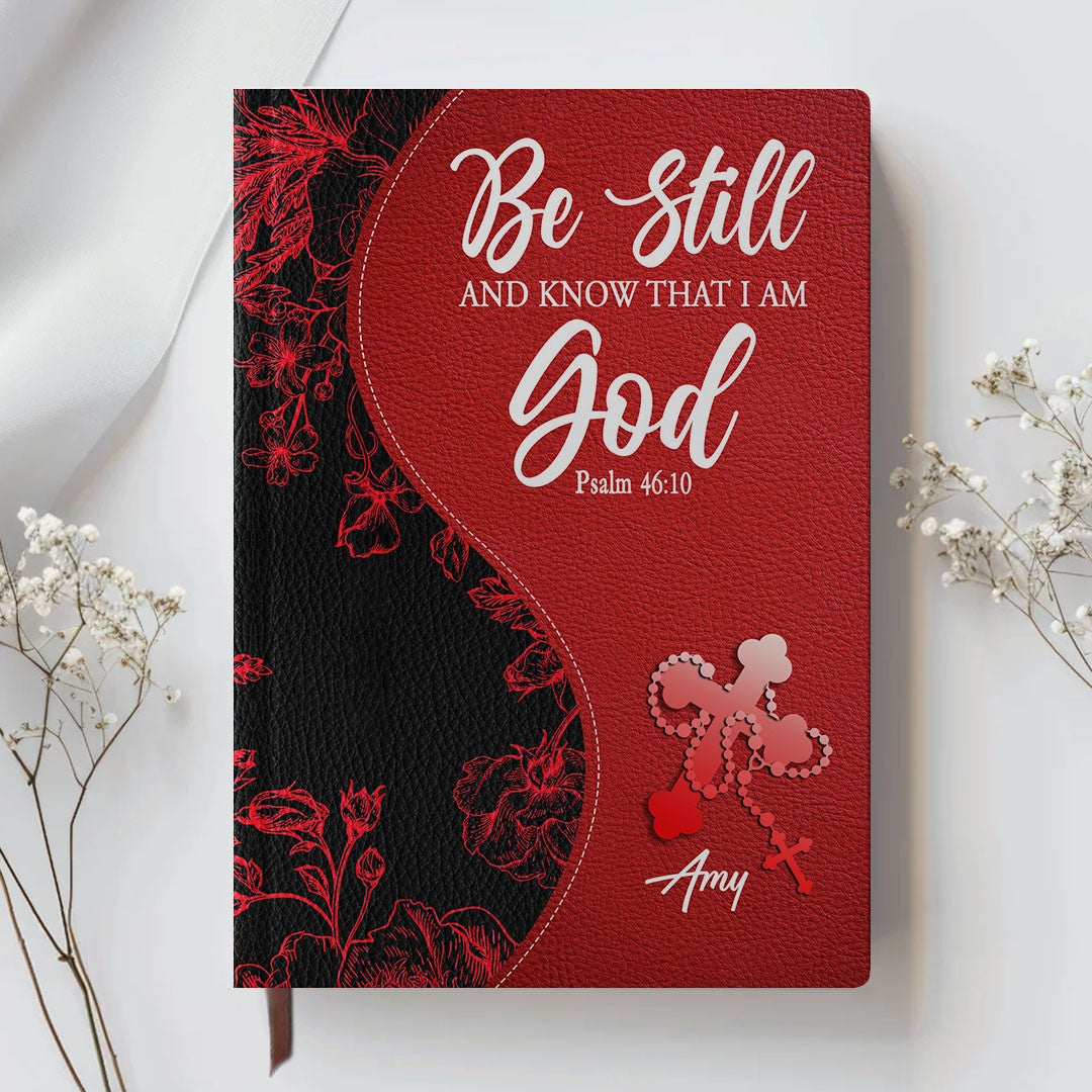 Personalized Leather Notebook with Custom Bible Verse & Name | CHRISTIANARTBAG