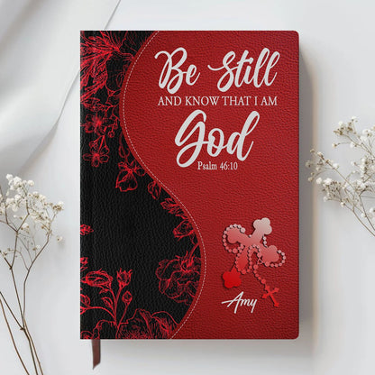 Personalized Leather Notebook with Custom Bible Verse & Name | CHRISTIANARTBAG
