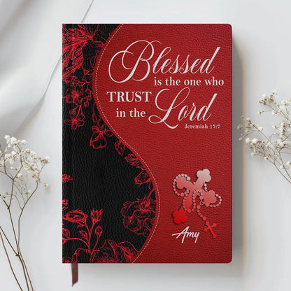 Personalized Leather Notebook with Custom Bible Verse & Name | CHRISTIANARTBAG