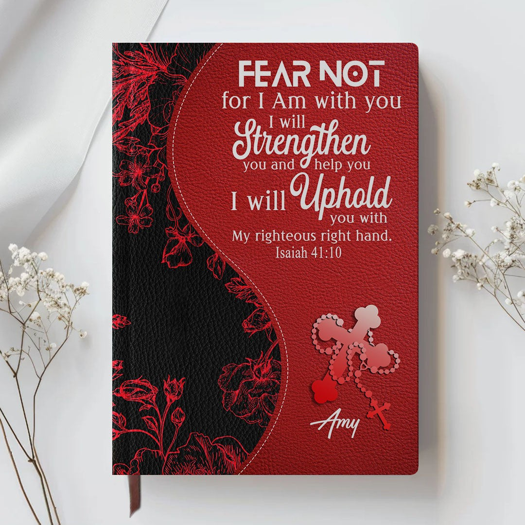 Personalized Leather Notebook with Custom Bible Verse & Name | CHRISTIANARTBAG